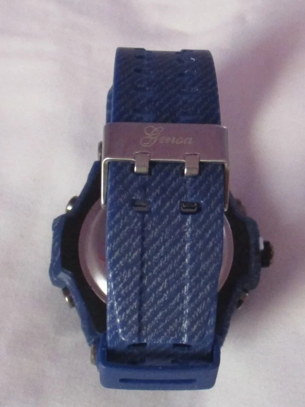 Genoa Japanese Movement Blue Multi-Function Watch with Silicon Strap (6.50-8.50)